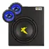 Kit Caixa Amplificada Mini Slim Exclusive + Alto Falante Cm6