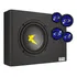 Kit Caixa Amplificada Slim  2000wrms Exclusive C/ 2 Par Cm6