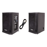 Kit Caixa Ativa Passiva 8 150w Saga Usb Bt Cabo