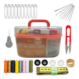 Kit Caixa Costura Completa Com Linhas