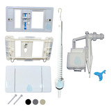 Kit Caixa De Descarga Montana Elegance Branco Completo