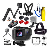 Kit Caixa Estanque Gopro 11 Peito Bastão 3 Way Base Pulso