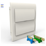 Kit Caixa P 24 Disjuntor barramento Terra E Neutro 12 Polos