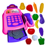Kit Caixa Registradora Frutinhas Brinquedo Menina Mercado