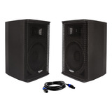 Kit Caixa Som Acústica Ativa Passiva Donner 420w Dn 12 Bt Fm