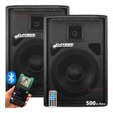 Kit Caixa Som Profissional 500w Rms Ativa Passiva Bluetooth