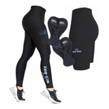 Kit Calça Bermuda Ciclismo Roupa Ciclista