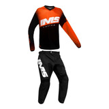 Kit Calça Camisa Ims Mx 2024 Laranja preto Motocross Tril