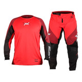 Kit Calça Camisa Motocross Mattos Racing Pro Echoes Trilha