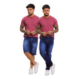 Kit Calça E Bermuda Masculino Jeans