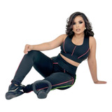 Kit Calça Legging E Top Cropped Fitness Academia Promoção