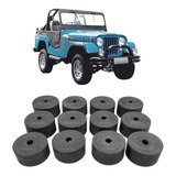 Kit Calço Coxim Cabine Jeep Willys Todos 12 Peças Reforçado