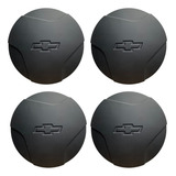 Kit Calota Centro Roda Celta Corsa Wind 94 96 97 99 Preto F