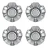 Kit Calota Prata Central Roda Tsw Reflex Gm Aro 15 16 17 18