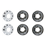 Kit Calota Speed Line Aro 22 5 Inox Caminhão Cavalo Truck