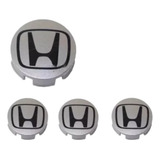 Kit Calota Tampa Centro Roda Honda Fit City Civic 58mm