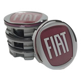 Kit Calotinha Miolo Tampa Central Centro Roda Fiat Toro 60mm