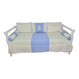 Kit Cama Babá Bicama 6 Peças Quarto Bebê Urso Tedy Azul