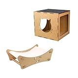 Kit Cama Pet Caminha De Cães E Gatos Rede 50X30 Nicho Casinha Mdf Reforçado Mondo Box