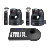 Kit Câmera 20x Zoom 4k Ptz Com 1 Controlador Joystick