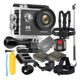 Kit Câmera Eken H9r 4k + 32gb Baterias Peito Ventosa Cabeça