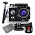 Kit Camera Esporte 4k Controle Remoto Wifi+ 32gb+ Bastao