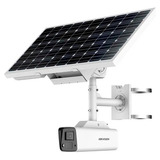 Kit Câmera Ip Hikvision placa Solar Bat Ds 2xs2t47g1 ldh
