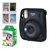 Kit Câmera Polaroi Instax Mini Fujifilm Grafite 20 Filmes