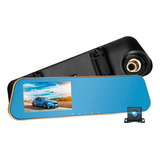 Kit Camera Veicular Espelho Retrovisor Lcd Câmera Ré 4 5