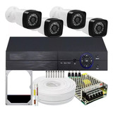 Kit Câmeras De Segurança Comercial Ahd Acesso Internet P2p