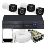 Kit Câmeras De Segurança Residencial Ahd Acesso Internet 1tb