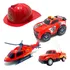 Kit Caminhão Bombeiro + Capacete Grande Brinquedo P/ Menino