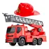 Kit Caminhão De Brinquedo Bombeiros Escada Agua E Capacete
