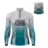 Kit Camisa Camiseta De Pesca Uv50 Dry Sk 82 bandana