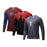 Kit Camisa De Compressão Homem Aranha