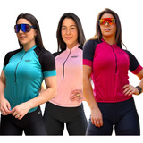 Kit Camisa E Bermuda Ciclismo Feminino