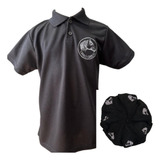 Kit Camisa Polo E Boina Infantil Sentinela Bordada Cavalo