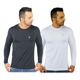 Kit Camisa Térmica Plus Size Masculina Proteção Solar G1-g5