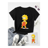 Kit Camiseta Baby Look Lisa Simpsons