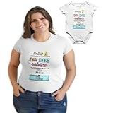 Kit Camiseta Body Mãe E Filho Dia Das Mães Cami GG Body GG Branco