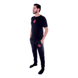 Kit Camiseta Calça Moletom Flamengo Crf Nação Rubro Negra