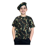 Kit Camiseta Camuflada Infantil