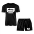 Kit Camiseta E Bermuda Jeep Carro Corrida Estrada Novidade