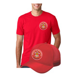 Kit Camiseta E Bone Brigada Incendio Emergencia Brigadista