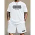 Kit Camiseta Masculina + Short Moletom Conjunto Dantawj Boli