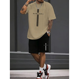 Kit Camiseta Masculina Short