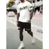 Kit Camiseta Masculina + Short Moletom Conjunto Newyork 1986