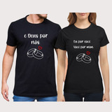 Kit Camisetas Casal Frase Eu Por