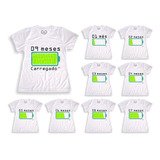 Kit Camisetas Personalizada Para Gestante Baby Look
