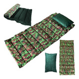 Kit Camping Solteiro Colchonete C Travesseiro